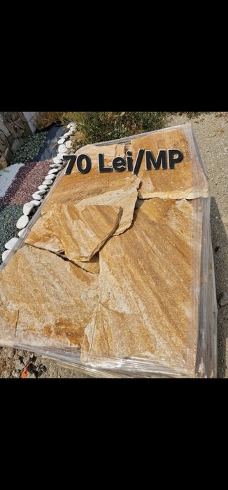 Piatra decorativa de gradina thassos alba -multicolora