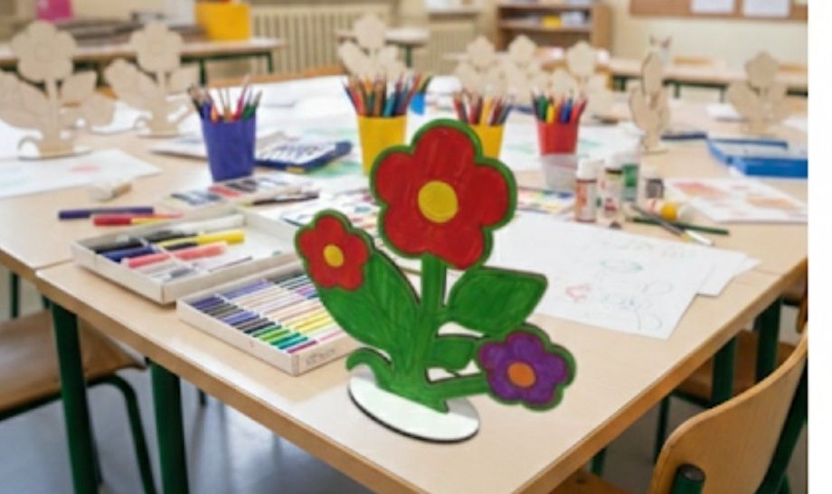 Подставки деревянные на 8марта для детского творчества