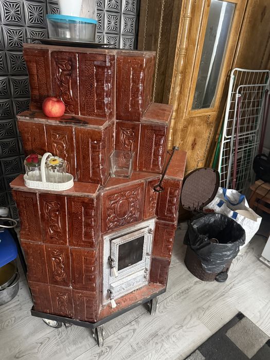 Soba de teracoata de colt mobila