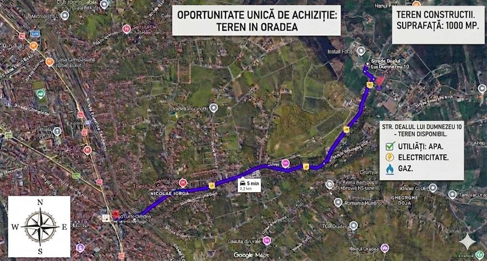 teren în zona strazii Santului Oradea-Hanul Pescarilor-Gh.Doja