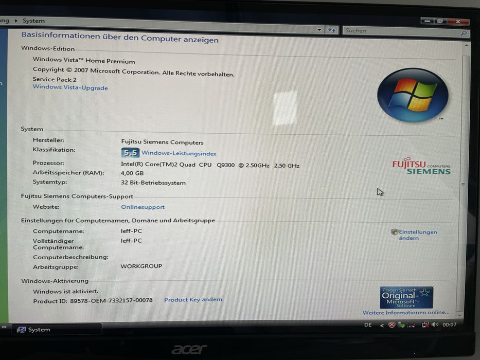 Fujitsu Siemens Pc