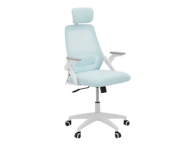 Офис стол, Peja, Син, Черен, Сив, Текстил, 58х60х107см.