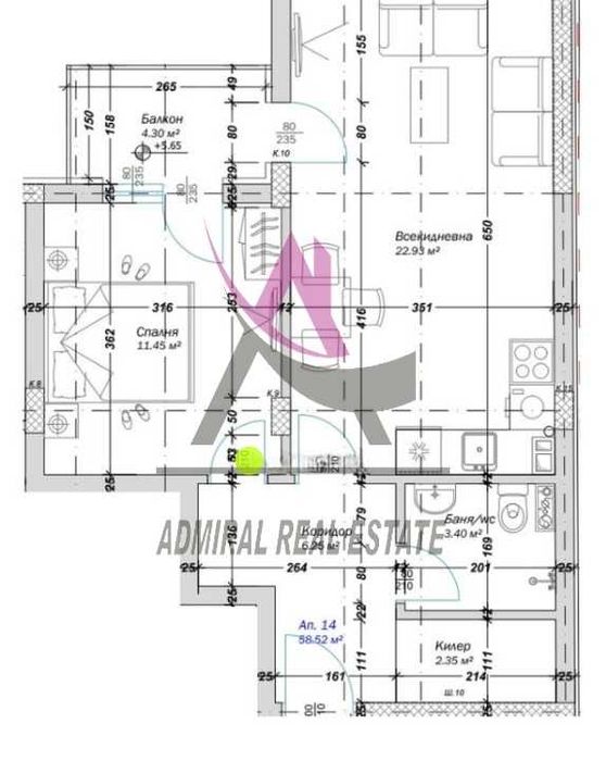 Продава се Двустаен апартамент в Варна, Кайсиева градина - 67 кв.м за 906 €/кв.м - Снимка #1