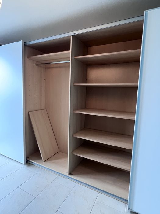 Dressing/Dulap 400/222/65 cm 4 usi culisante alb mat