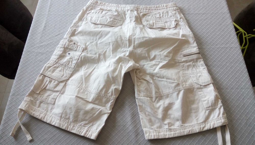 Къси бели мъжки панталони Tex Man