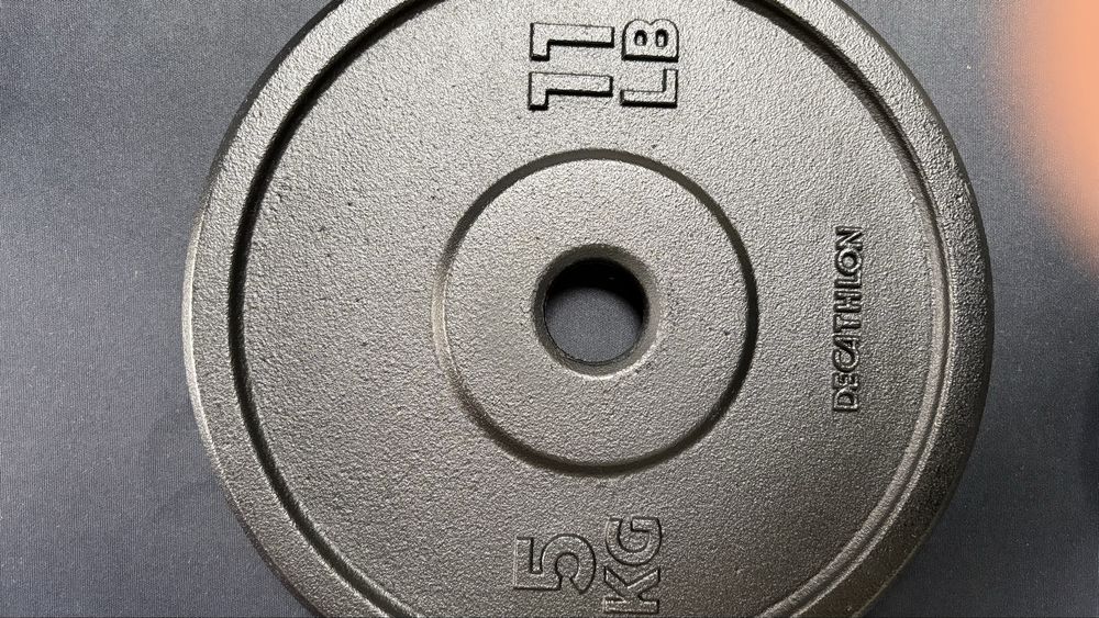 Disc fontă 5 kg Decathlon (mai multe bucăți) – Ca nou