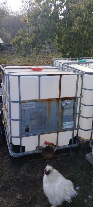 Bazin 1000 litri,cu palet din lemn, plastic ,metalic