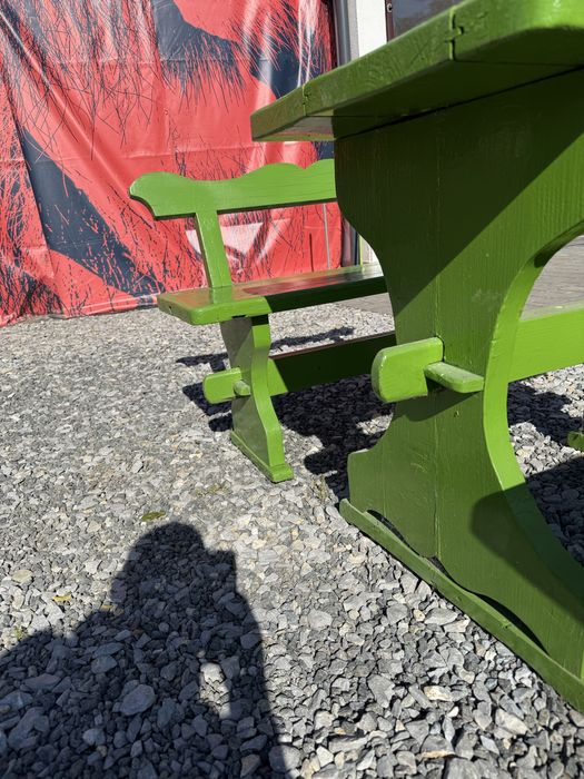 2 seturi masa si bancuta lemn pt terasa