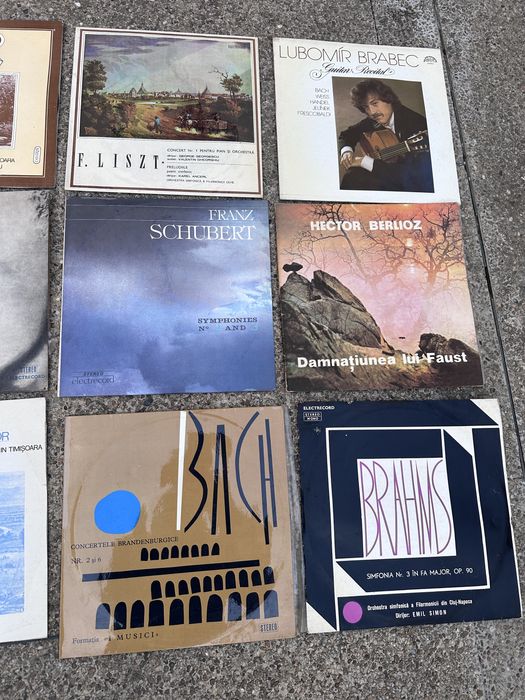 Lot discuri vinil muzică clasică (Bach, Schubert, Brahms, Liszt etc.)
