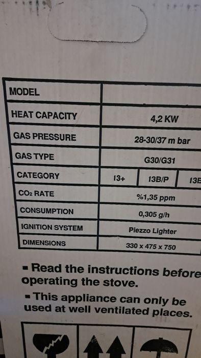 Газова печка NEO