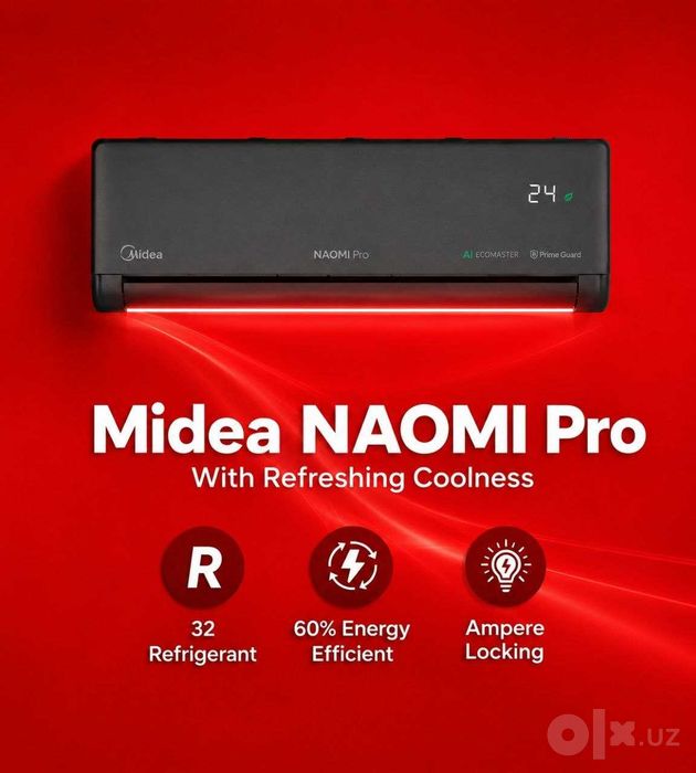 Кондиционер Midea модель NAOMI Pro - 12,000 Btu/ Inverter/ модель 2026