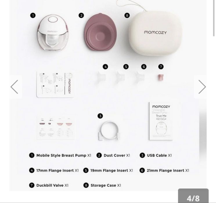 Momcozy - Единична електрическа помпа за кърма M6 Hands-free