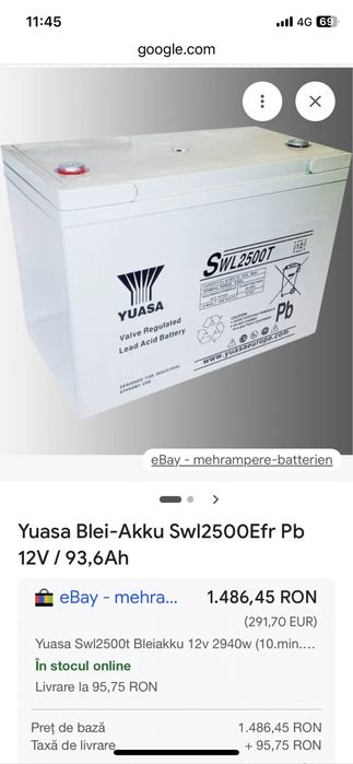 Vand baterie industriala Yuasa