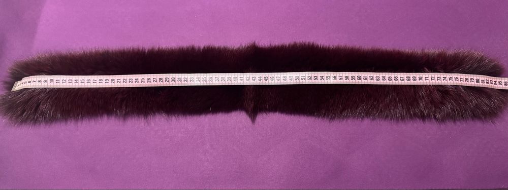 Gulere blana vulpe pentru gluga (set 2 buc)