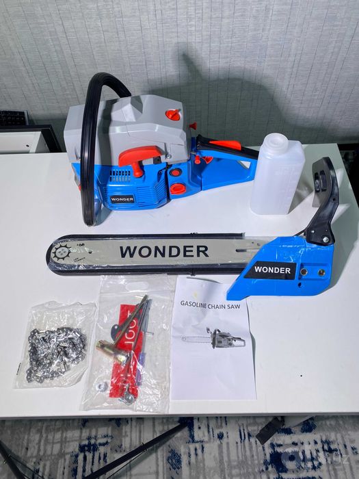 Бензопила Wonder 58cc Benzopila benzin arra shina 50 sm, kafolat