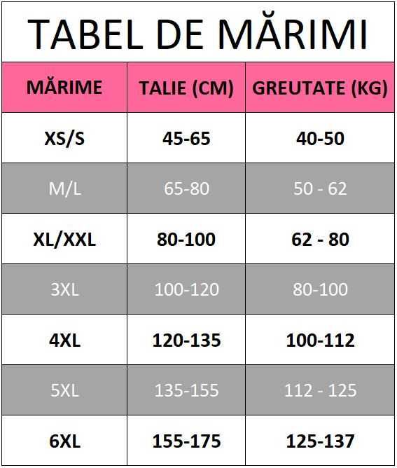 Burtiera modelatoare cu pantalon (XS-6XL) - (bej/rosu/negru/maro)