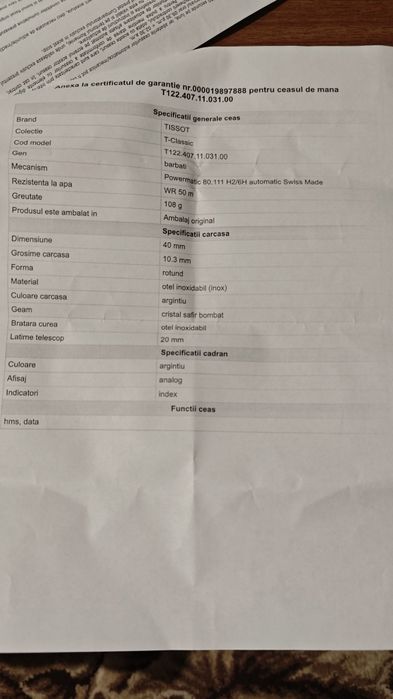 Ceas Tissot Automatic