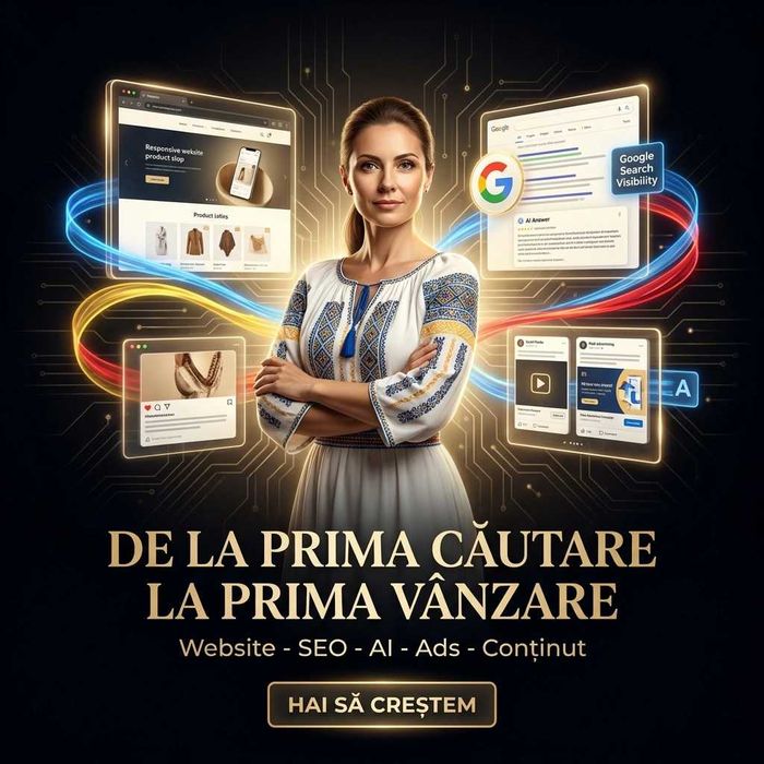 Servicii de Creare Site-uri, SEO și Management Social Media