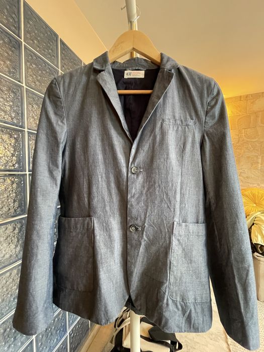 Детско синьо сако 164 см H&M