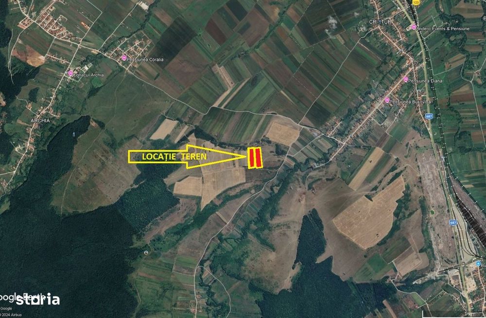 Teren extravilan 17.000 m Deva-Cristur