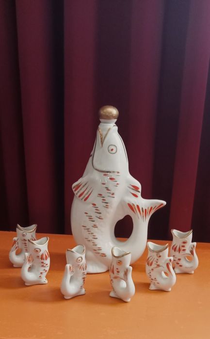 Коллекция рюмки-рыбки СССР.