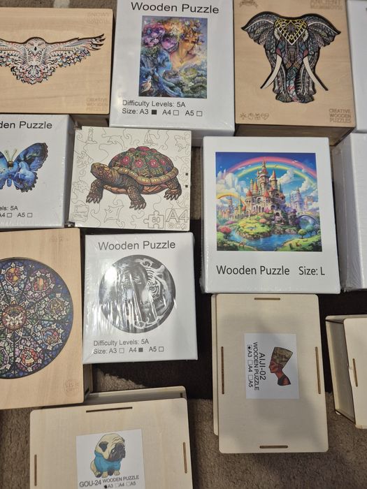 Дървени пъзели нови