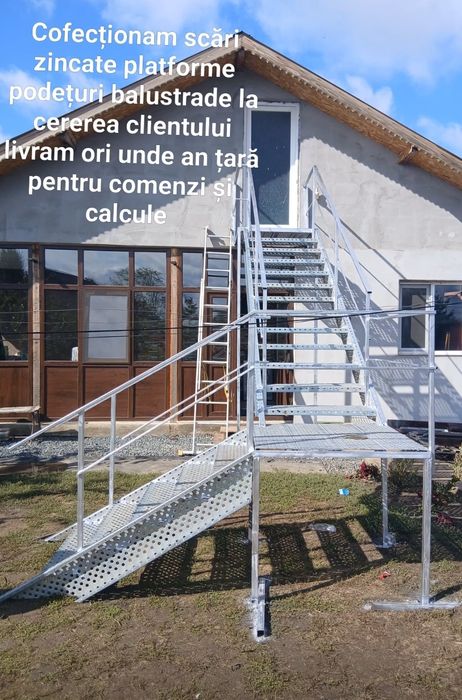 Vând scări zincate facem si scări de interior la oferirea clientului n