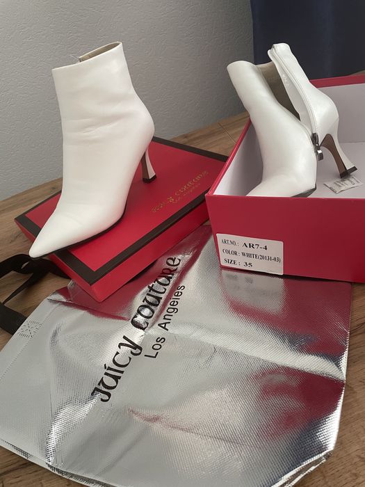 Сапоги белые размер 35