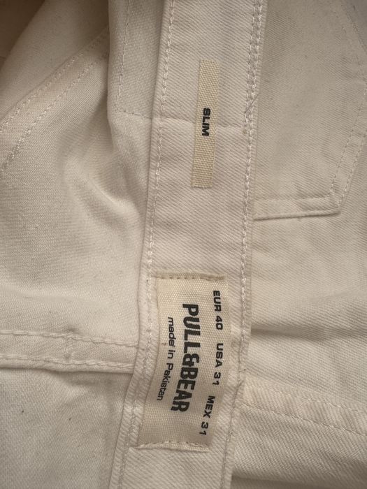Бели Дънки SLIM EUR 40 Pull&Bear