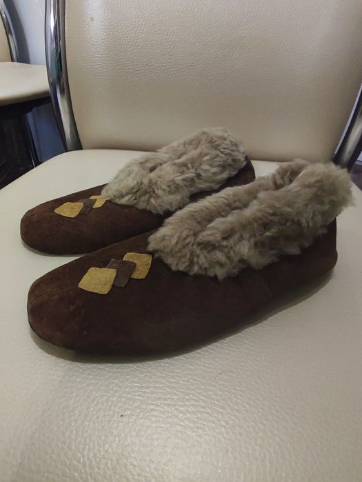 Пантофи детски естествена кожа