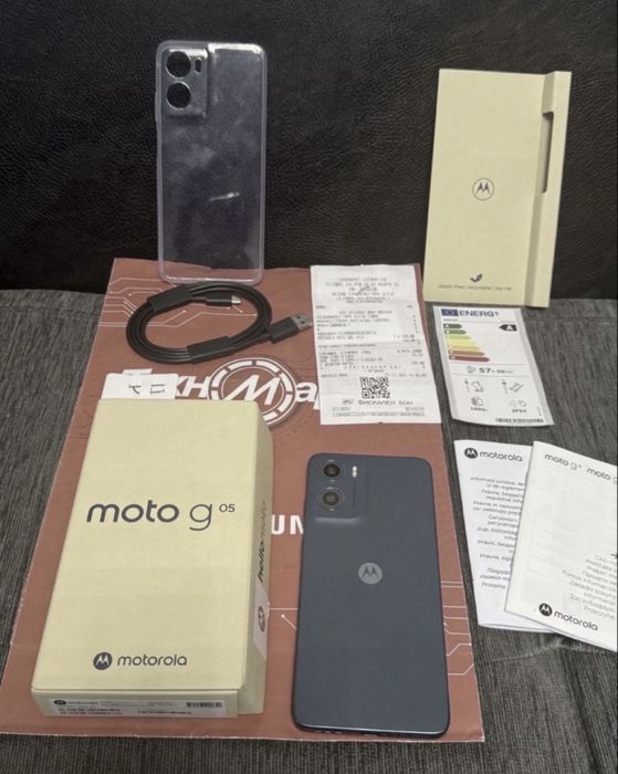 ЧИСТО НОВ 128GB Motorola g05 Техномаркет Гаранция 2027г. Green