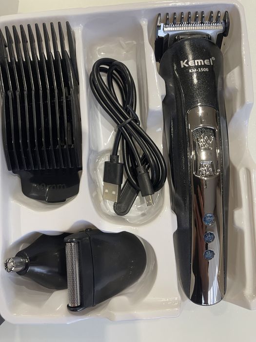 Машинка 3в1 - подстригване / бръснене / тример за нос