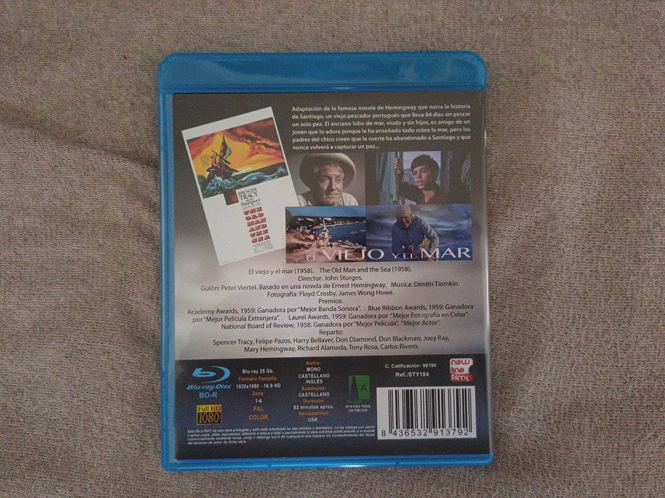The Old Man and Sea (Bătrânul si Marea) Blu-Ray DISC Original ca NOU