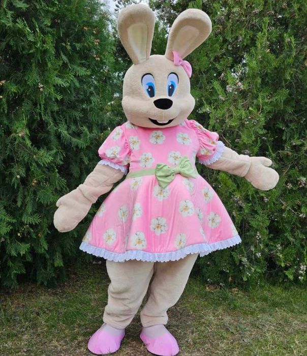 Професионален маскот костюм Великденско зайче - носен 2 пъти (costume, mascot)