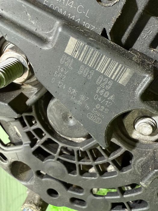 ALTERNATOR SEAT ALTEA / XL 2.0 DIESEL 2014 COD OEM 03L903023 2009-2015