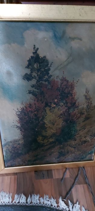 Tablou vechi, ulei, semnat, deosebit, de colecție