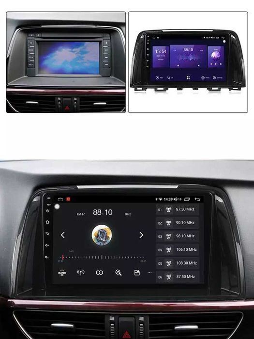 NAVIGATIE Android 14 Mazda 6 2013 - 2015 1/8 Gb Waze CarPlay + CAMERA