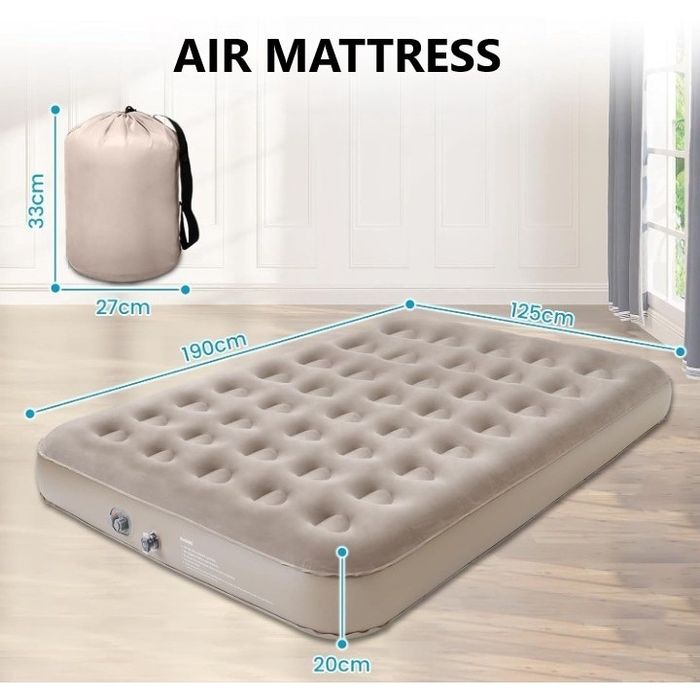 Saltea Autogonflabilă cu Pompă Electrică Integrată - Camping / Oaspeti