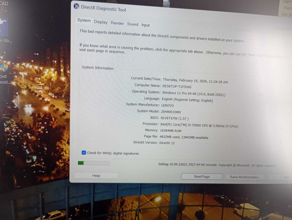 Lenovo Thinkpad T570 i5 7200u 16gb ddr4, Nvidia Geforce 2gb
