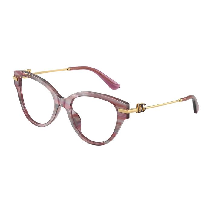 Dolce & Gabbana DG3438 3474 Striped Violet - Women's Optical Frames 51mm