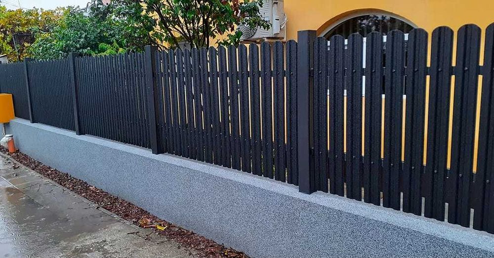 Garduri si porti stil jaluzea, sipca metalica, tabla cutata