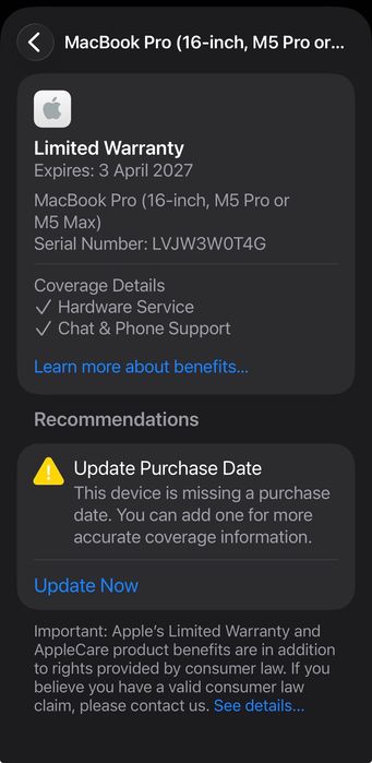 НОВ MacBook Pro 16" M5 MAX Chip 18-CPU/32-GPU/36GB RAM/2TB SSD В ГАРАНЦИЯ 3.04.2027г — миниатюра 9