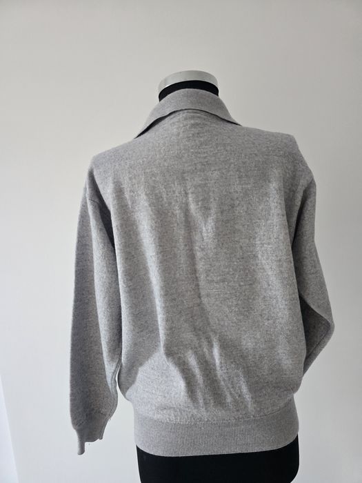 Pulover dama din lana cu fermoar in fata marime 36