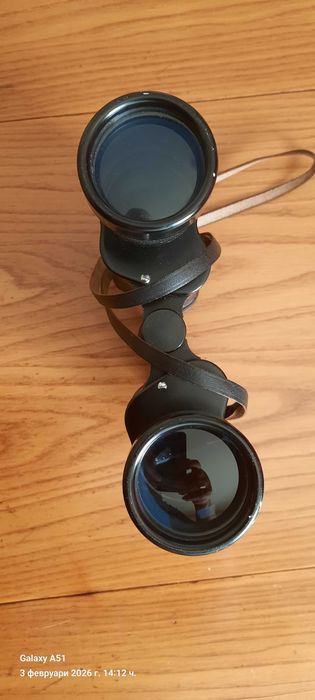 Немски стар военен  CORON бинокъл 16Х50