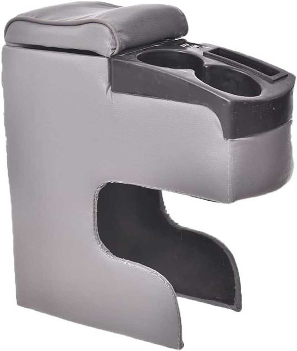 Подлакътник/Барче с две поставки за чаши - Сиво.