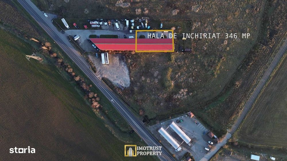 Hală industrială de închiriat în Horia, Arad – 367 mp, acces TIR - Więcej