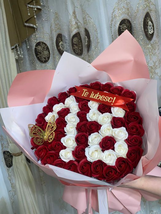Buchete trandafiri din sapun