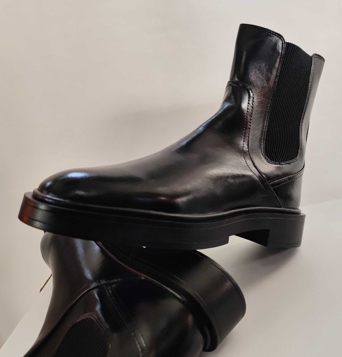 Ghete chelsea 39 39.5 plain toe ZARA NOI piele naturala moale