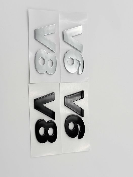 Emblema VW V6/V8 negru