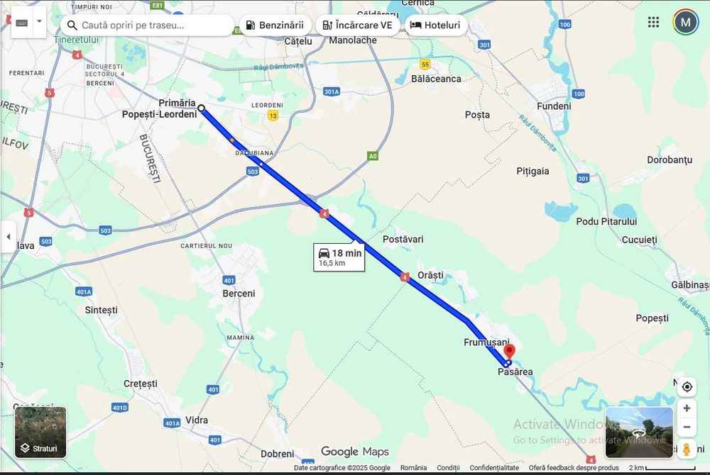 Teren de vanzare - Sat Pasarea - Frumusani